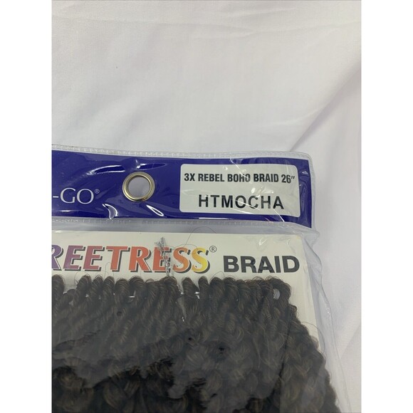 26" Crochet Hair Braids 3X Rebel Boho NEW - Picture 2 of 3